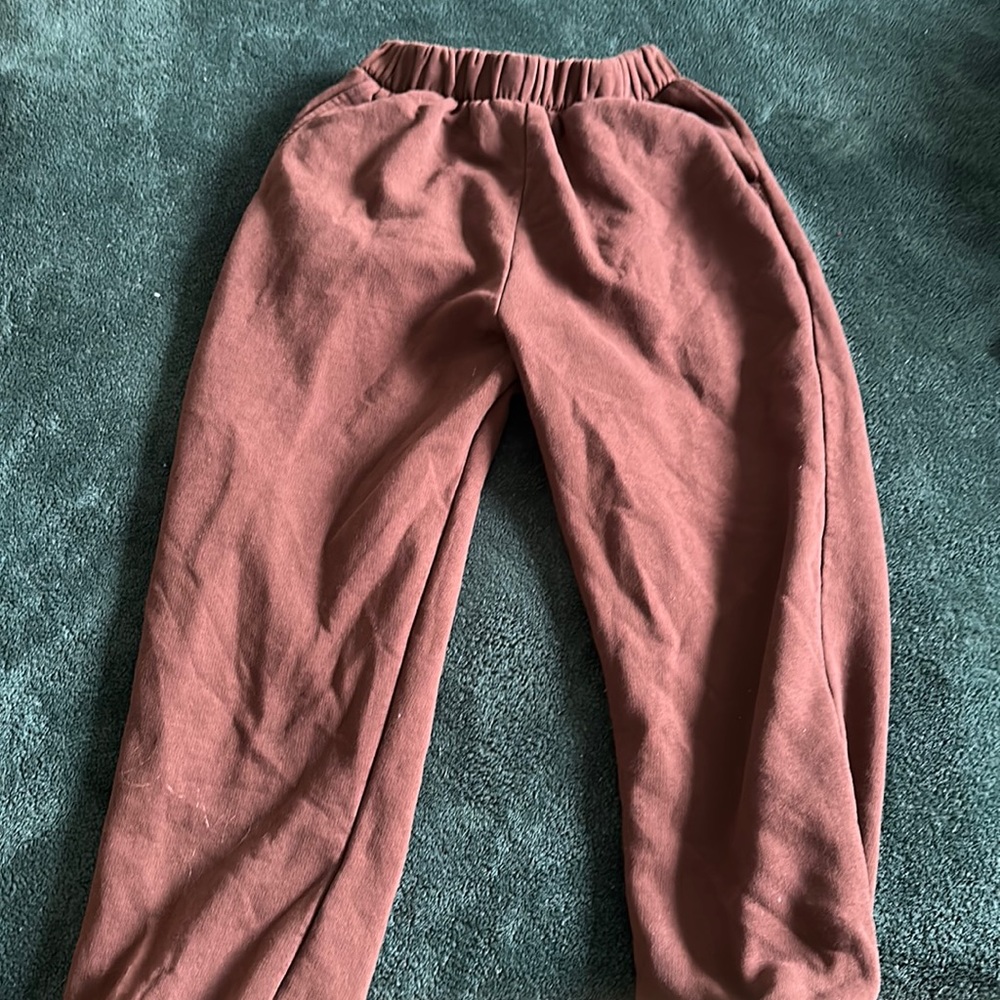 Brown sweatpants